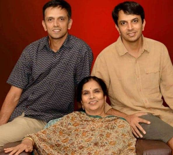 Rahul Dravid with his Brother