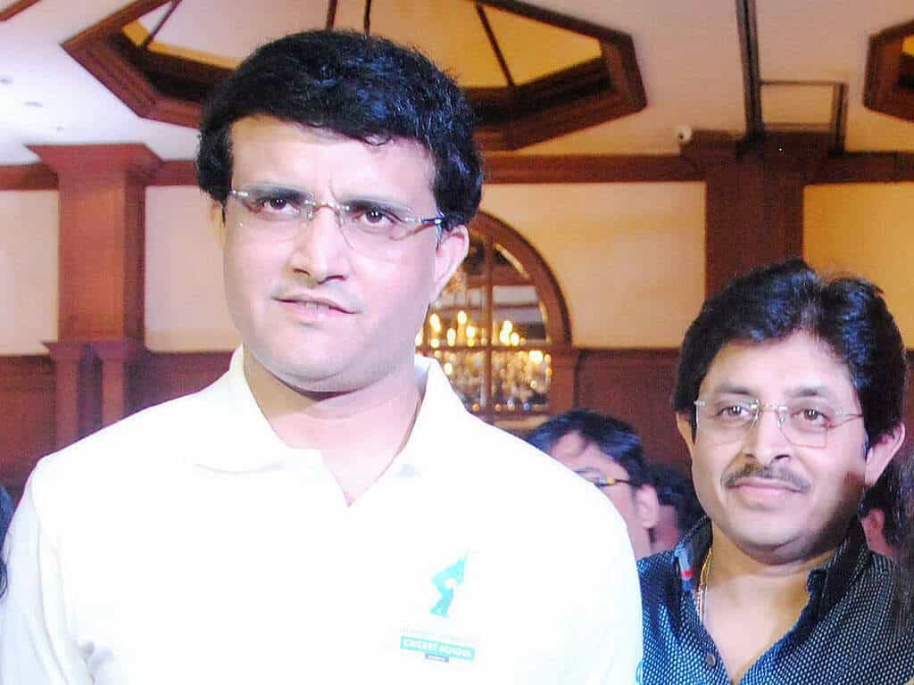 Sourav Ganguly with his brother Snehasish Ganguly