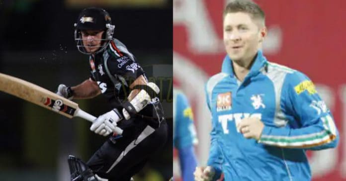 Nathan McCullum and Michael Clarke