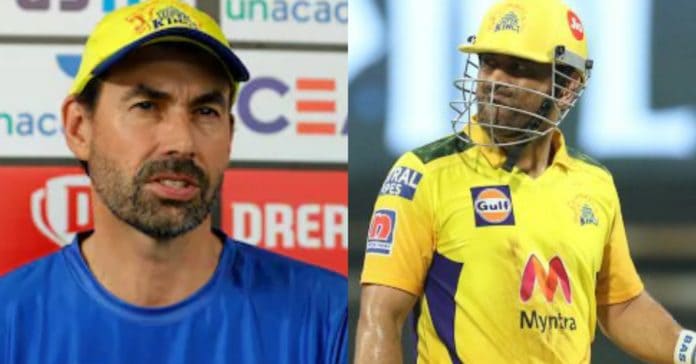 Stephen Fleming and MS Dhoni