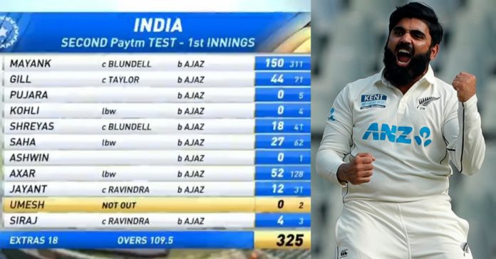 Ajaz Patel 10 Wicket Haul against India