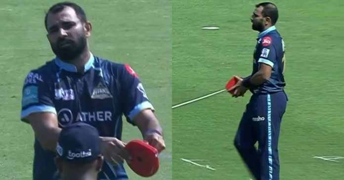 Mohammad Shami with measuring tape