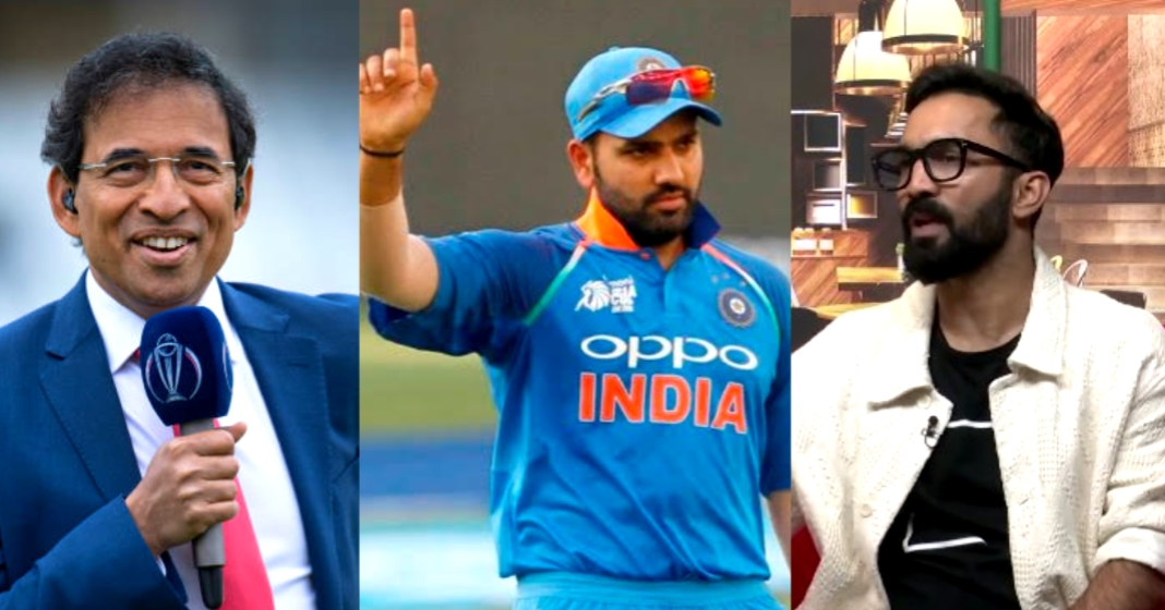 “ரோகித் சர்மாவுக்கு சுயநலமே கிடையாது.. சாதனைகளை கண்டுக்க மாட்டார்!” – தினேஷ் கார்த்திக் ஹர்ஷா போக்லே மனம் திறந்த பாராட்டு!