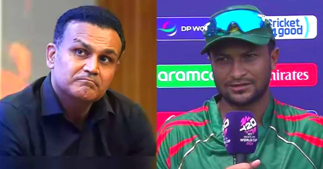 சேவாக்கா அது யாரு?.. தன் மீதான விமர்சனம் குறித்த கேள்விக்கு ஷாகிப் அல் ஹசன் கோபம்