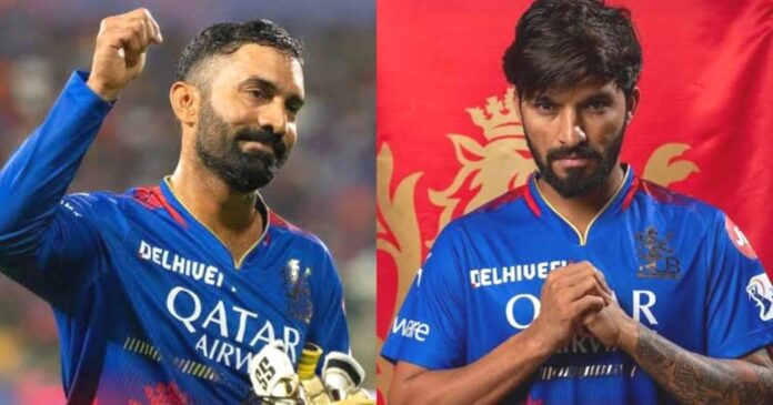 Dinesh Karthik and Rajat Patidar Dinesh Karthik and Rajat Patidar