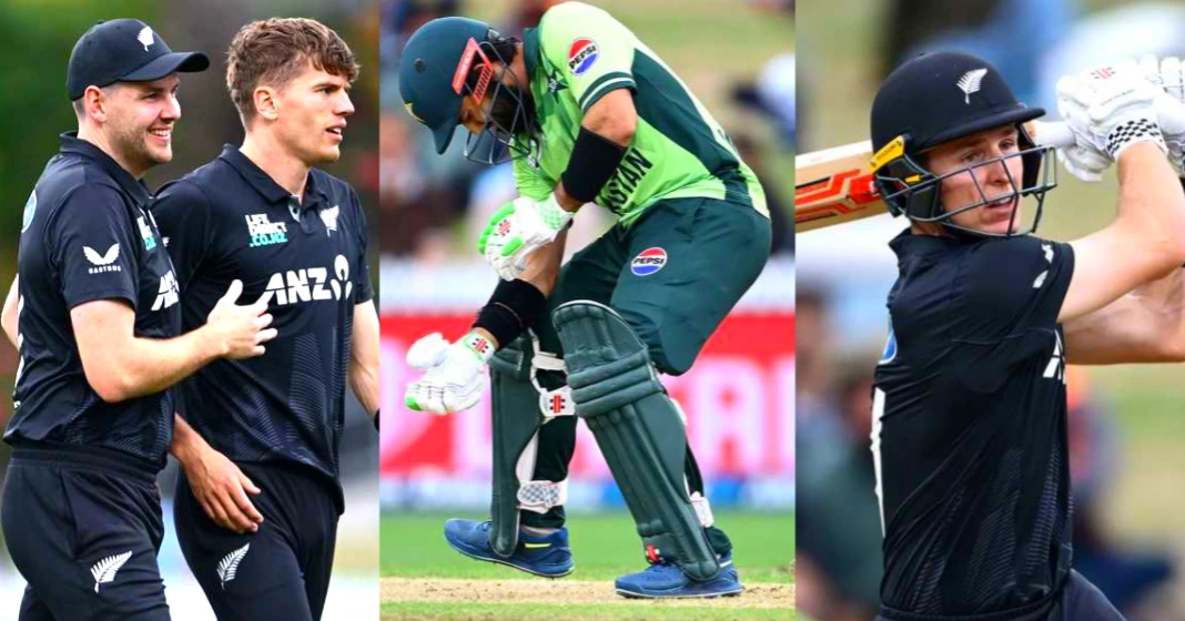 32/5.. பாபர் அசாம் 1 ரன்.. நஷிம் ஷா 51 ரன்.. பரிதாபமாக சுருண்ட பாகிஸ்தான்.. நியூசி அணி தொடரை வென்றது