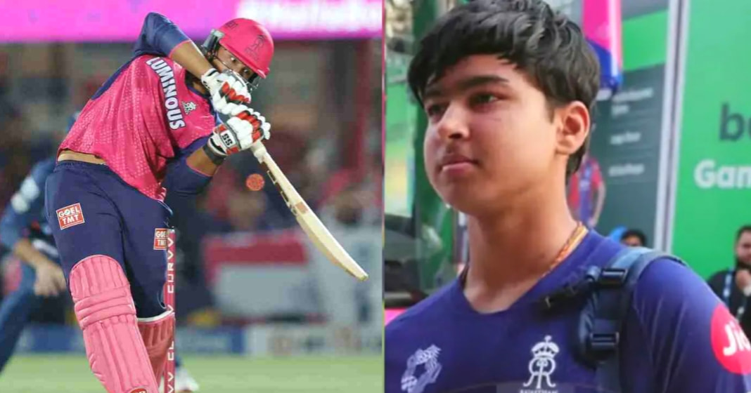 எனக்கு பயமா.? கிலோ எவ்வளவு.? முதல் பந்திலேயே சிக்ஸ்.. ஐபிஎல் வரலாற்றில் சாதனை படைத்த 14 வயது சிறுவன்.. RR vs LSG