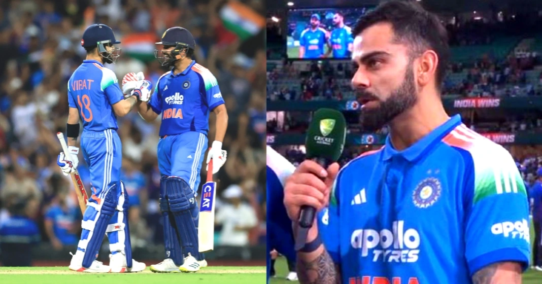 இத்தனை வருஷம் கிரிக்கெட் ஆடினாலும் ஒரே ஒரு ரன் சோதிக்குது.. ரோகித் கூட 2013 சம்பவம் ஞாபகத்துக்கு வருது – விராட் கோலி பேச்சு