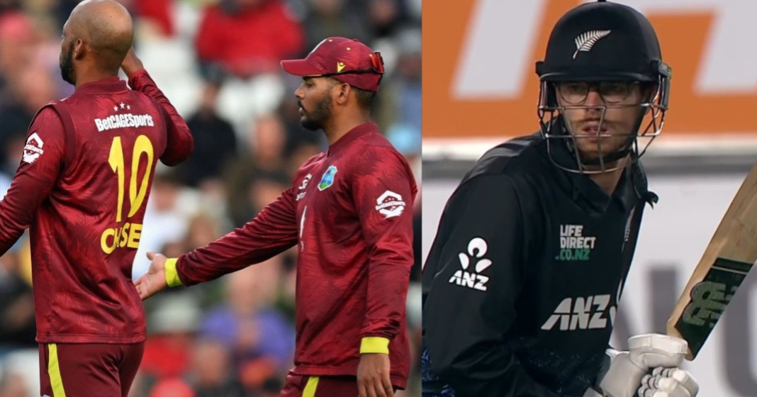 பழைய வெஸ்ட் இண்டீஸ் திரும்பி வந்துடுச்சி.. நியூசிலாந்துக்கு எதிராக பட்டையை கிளப்பிய ஹோப், சேஸ்..சாண்டனர் போராட்டம் வீண்