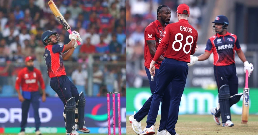 வெறும் 4 ரன்.. இங்கிலாந்தை அலறவிட்ட நேபாள் அணி.. கடைசி ஓவர் வரை பரபரப்பு.. தப்பித்த முன்னாள் சாம்பியன்
